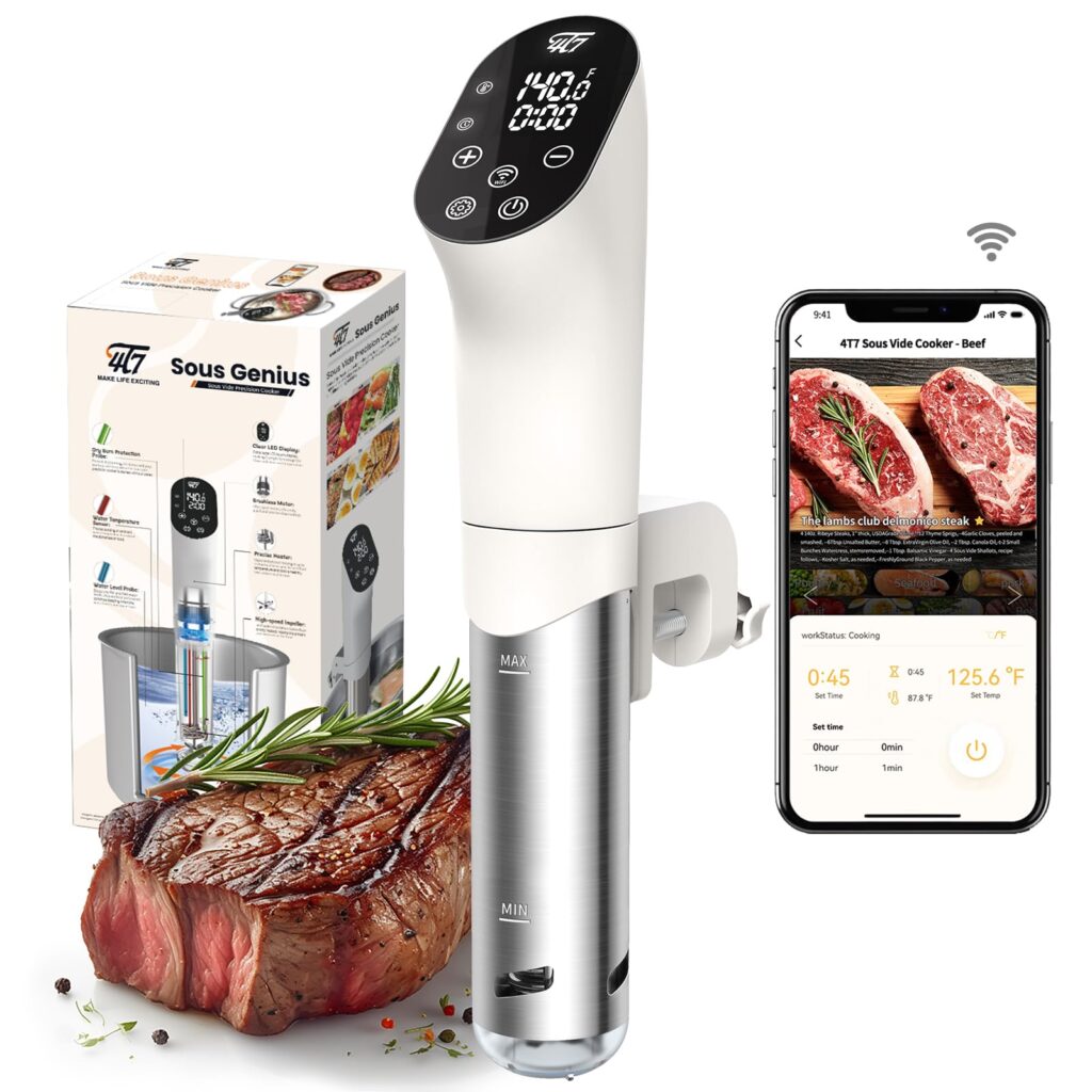 Cocina Perfecta con El 4T7 Sous Vide Machine y Control WiFi Innovador