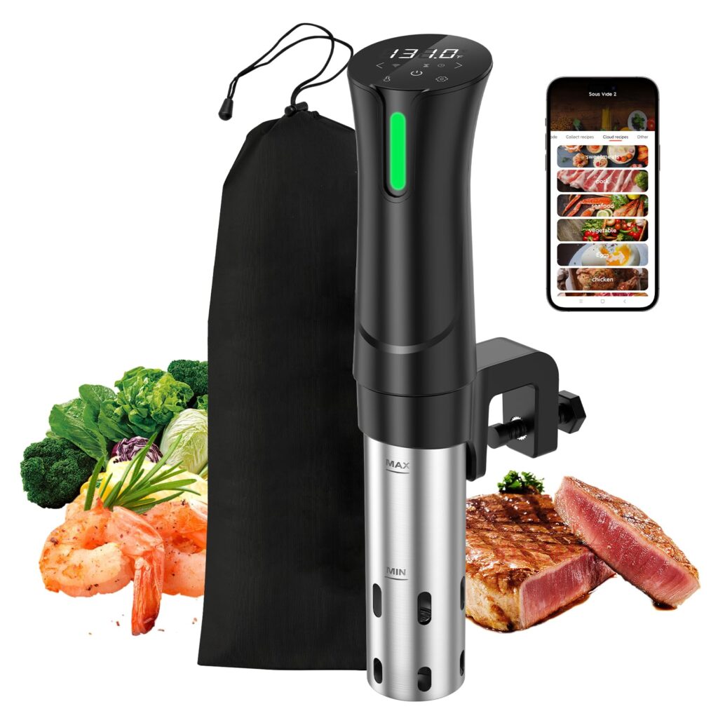 Cocina Perfecta con la Máquina WIFI Sous Vide de 5G y Controla Desde Tu Smartphone