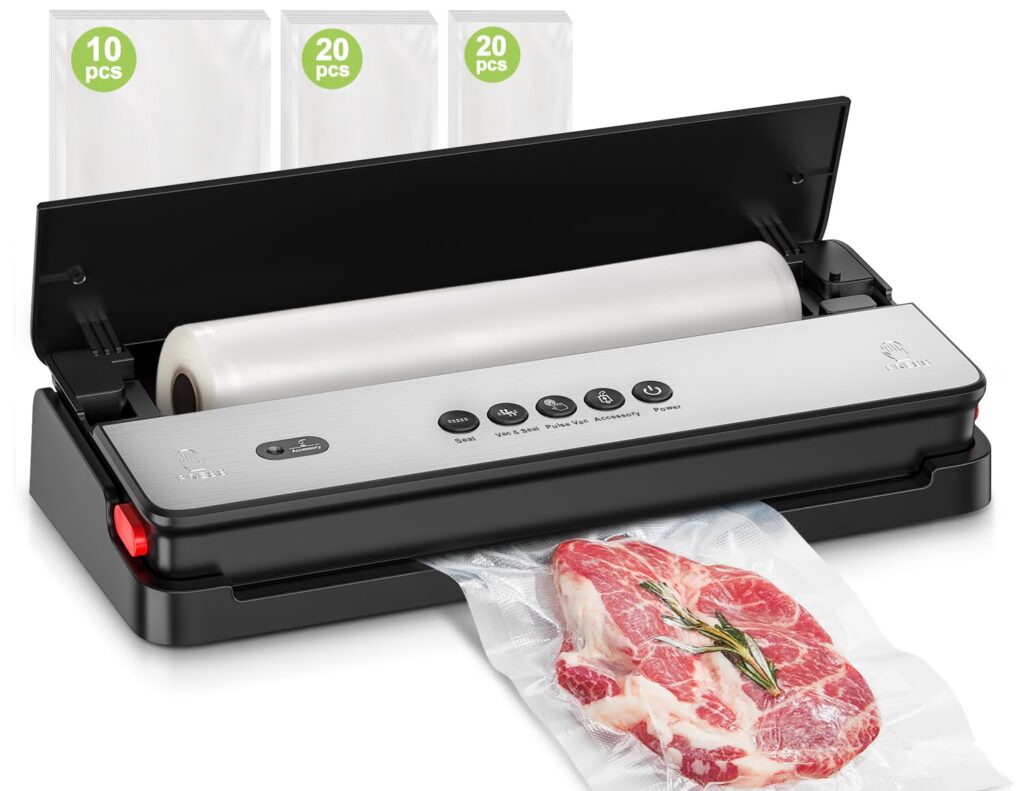 Bonsenkitchen Máquina al Vacío para Alimentos: Conserva Frescura y Sabor Eficazmente