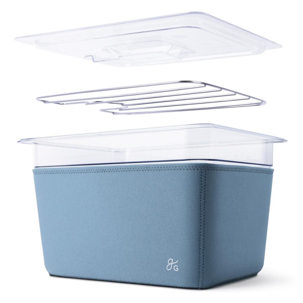 Contenedor de 12 Cuartos de Galón Greater Goods para Cocina Sous Vide Perfecta