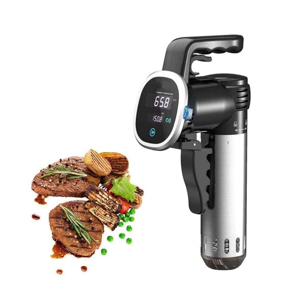 Circulador de Inmersión Térmica Sous Vide para Cocinar Perfectamente Alimentos 
Descubre la precisión y facilidad de uso que transforma tus platos